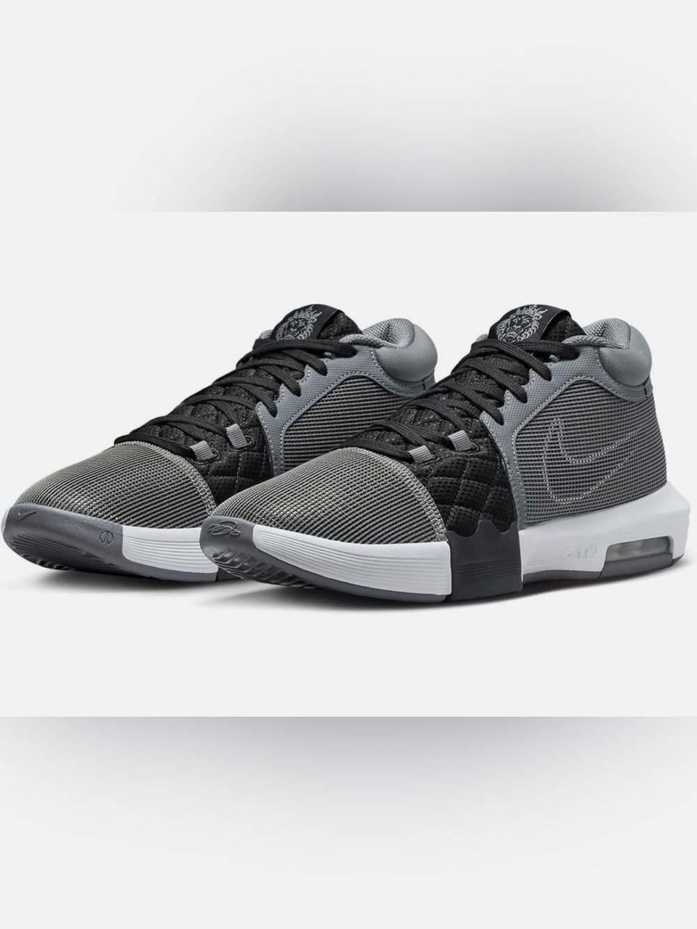 LeBron Witness VIII Grey White Black witness 8 basketball shoe